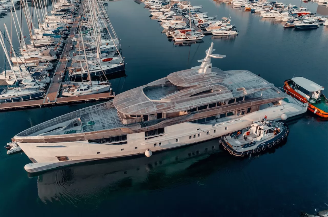 THE FIRST HULL OF BILGIN 163 COMPLETES THE TECHNICAL LAUNCH